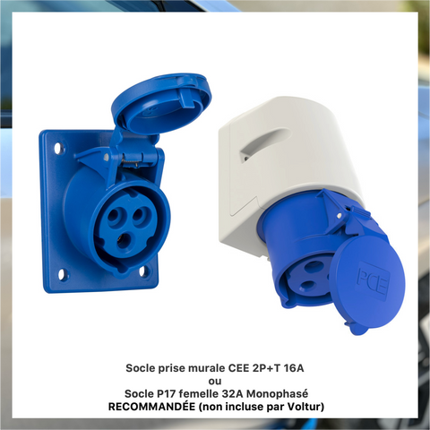 Prises Monophasées CEE BLEU 3 Pôles (16 ou 32A)